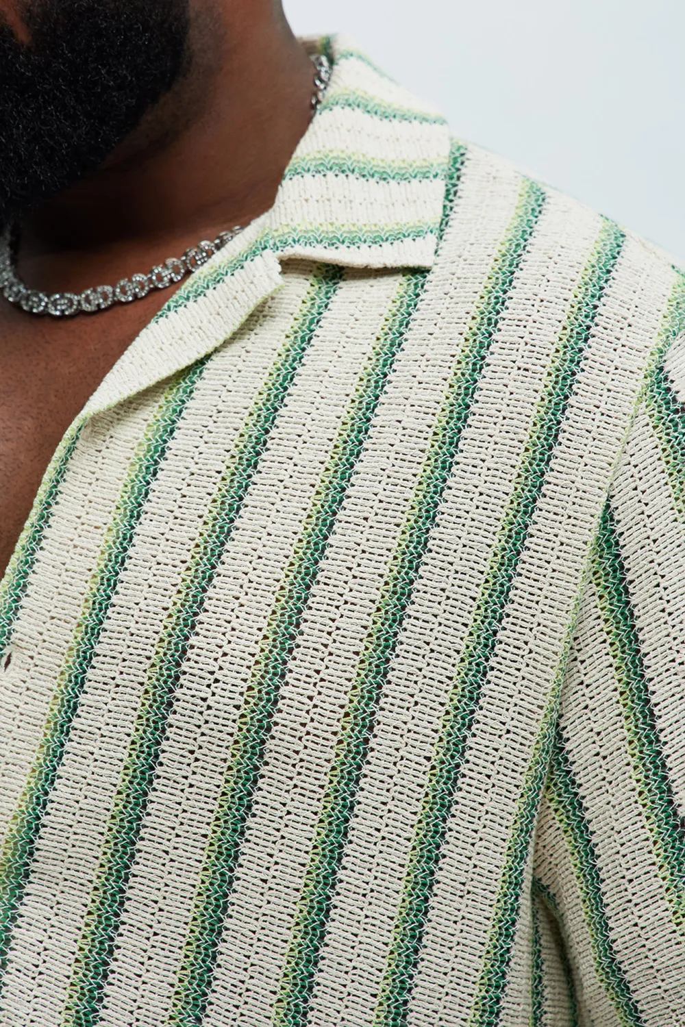 Peyton Textured Shirt - Green/combo