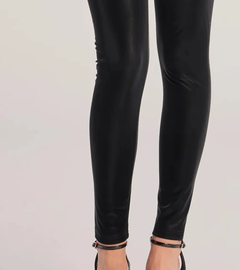 Looking Sleek Faux Leather Leggings