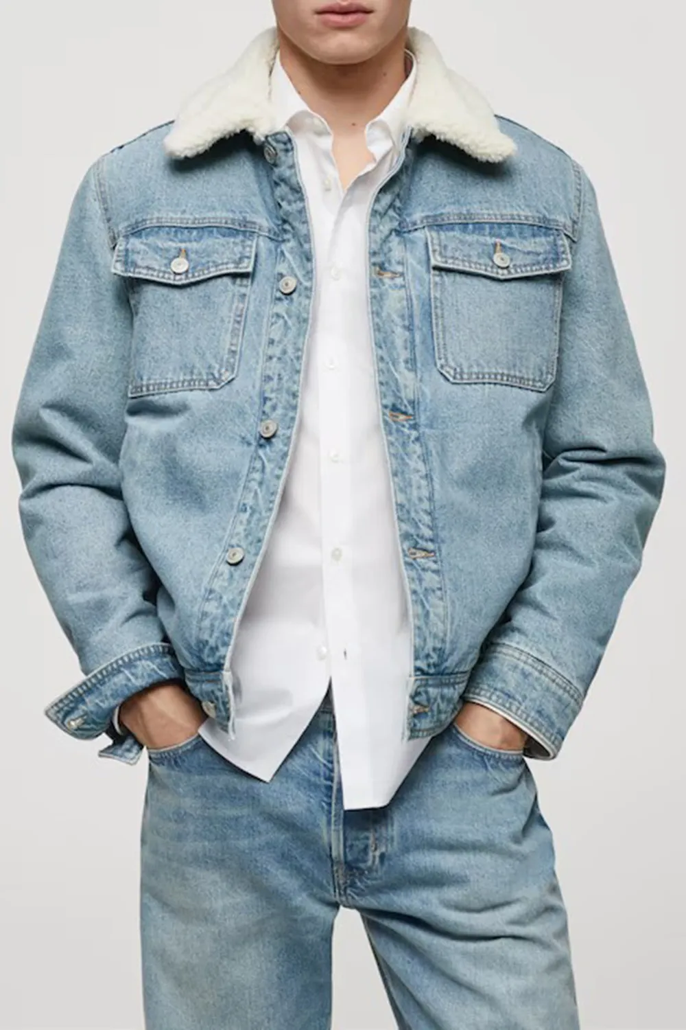 Denim Style Cotton Fabric Jacket