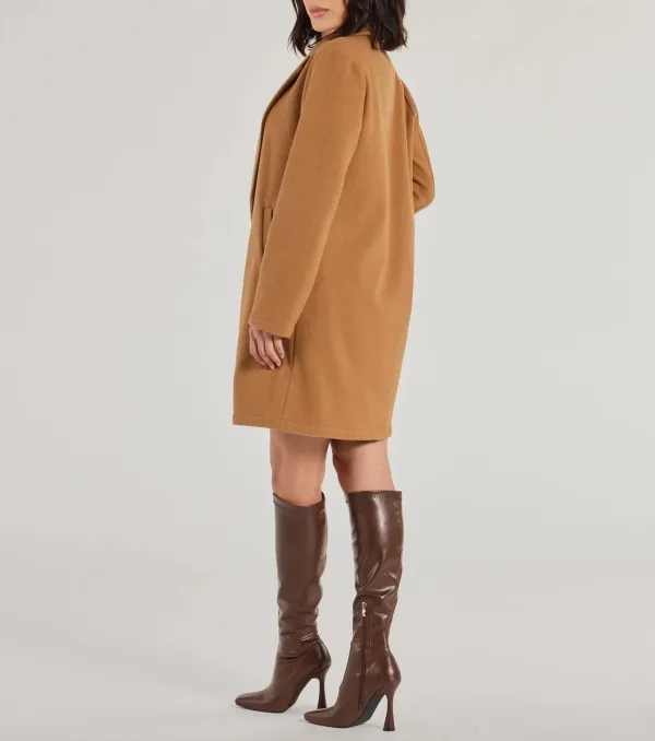 Perfect Chic Faux Wool Trench Coat