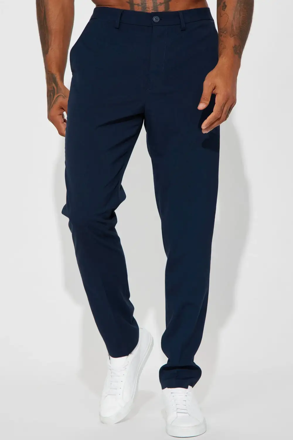 Casual Style Slim Trouser - Navy