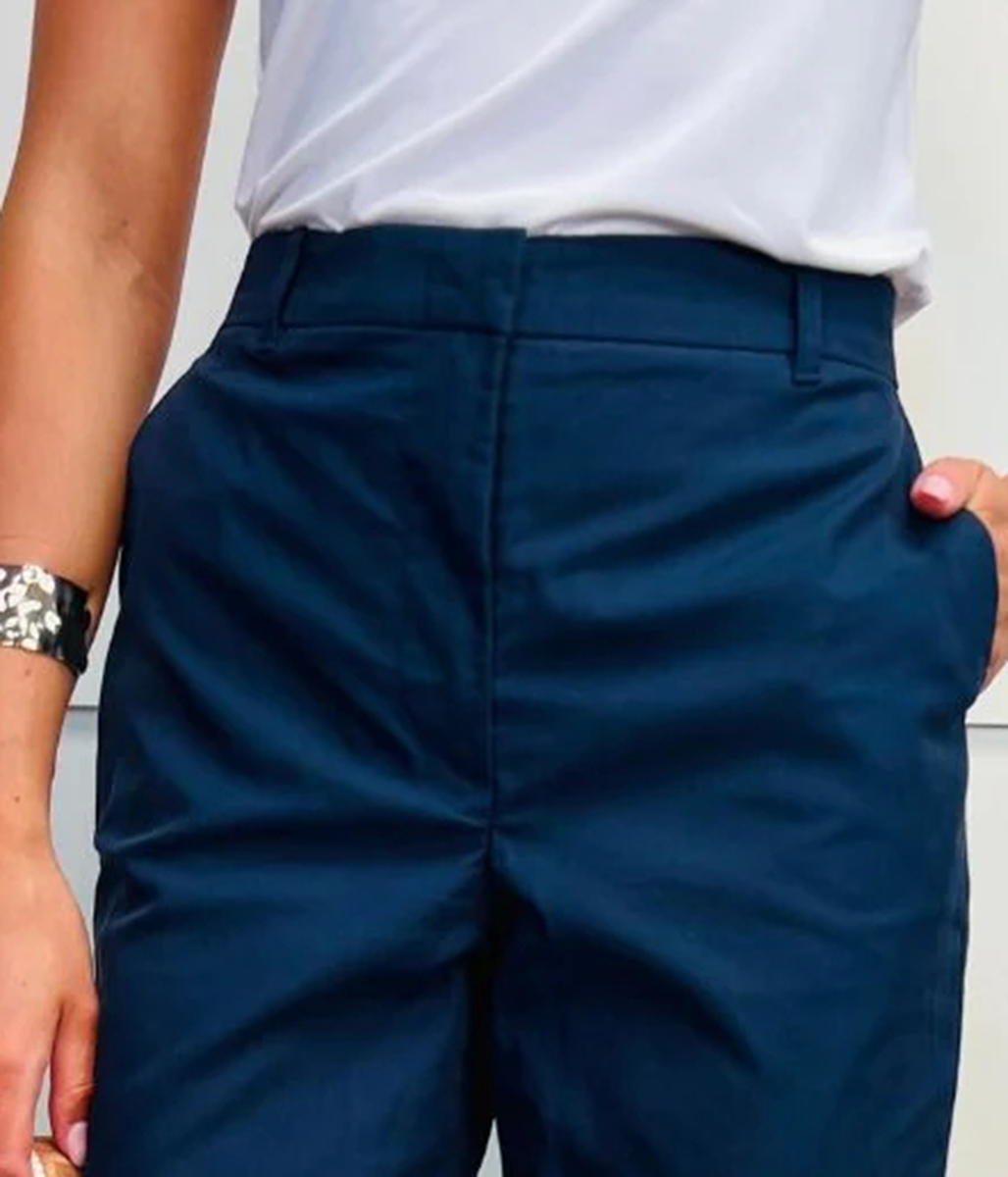 Navy Smart Tailored Shorts