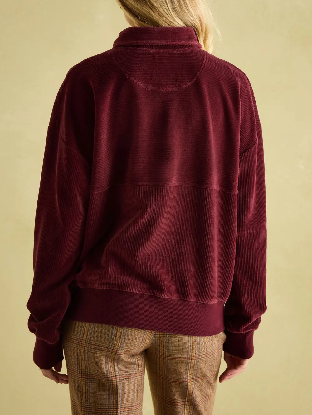 Renee Burgundy Corduroy Sweatshirt