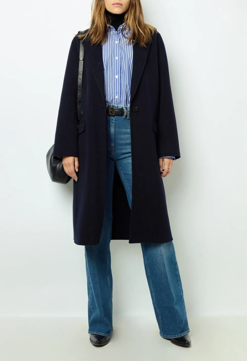 Navy Versatile Midi Coat